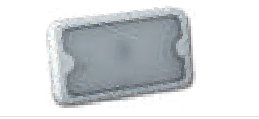 Lámpara LED de iluminación interior, 12–30V, rectangular, cable de 0,15 m, flujo luminoso de 1000 lm Fristom FT-162 LED ECO ADR