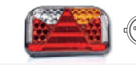 Feu arrière LED 6 fonctions droit 12-30 V — baïonnette 6 broches Fristom FT-170 P NT LED BAJONET 6PIN