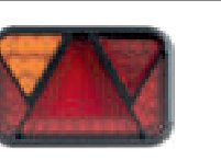 Feu arrière LED 5 fonctions gauche 12 V — câble 1 m Fristom FT-270 L NT LED PM