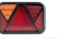 Feu arrière LED 6 fonctions gauche 12 V — câble 1 m Fristom FT-270 L TB LED PM