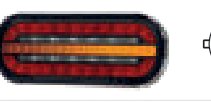 Feu arrière LED 3 fonctions 12-24 V — baïonnette 5 broches Fristom FT-320 LED DI BAJONET