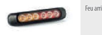 Feu arrière LED 3 fonctions 12/24 V — câble 1 m Fristom FT-330 LED