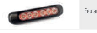 Feu arrière LED 1 fonctions 12/24 V — câble 1 m Fristom FT-332 LED
