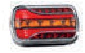 Feu arrière LED 3 fonctions 12-30 V — câble 1 m Fristom FT-350 LED