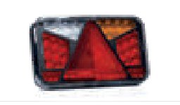 Feu arrière LED 6 fonctions droit 12-30 V — câble 1 m Fristom FT-370 P NT LED