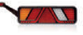 Feu arrière LED gauche 24 V — câble 2.5 m Fristom FT-700-146 L LED