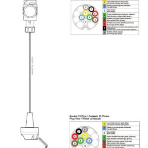 Faisceau de remorque TYP-IXA 13 broches 12 V — ? branches Fristom