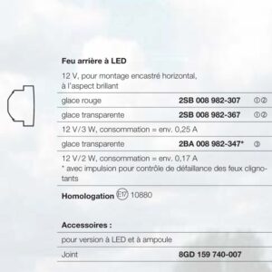 Feu arrière LED Hella 2BA 008 982-347