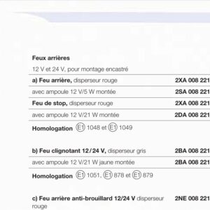 Feu arrière antibrouillard Hella 2NE 008 221-031