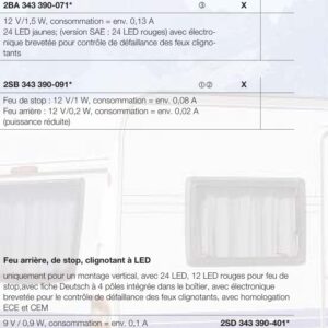 Feu clignotant LED Hella 2BA 343 390-071