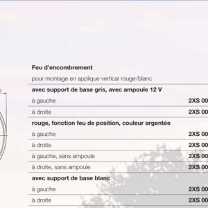 Feu d’encombrement Hella 2XS 008 479-011