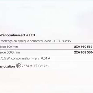 Feu d’encombrement à LED Hella 2XA 959 560-401