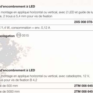 Feu d’encombrement à LED Hella 2XS 008 078-011