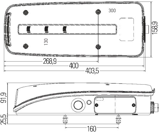 Feu arrière LED droit Hella 2VP 012 381-261