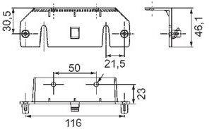 Feu de position latéral LED avec catadioptre Hella 2PS 008 645-891