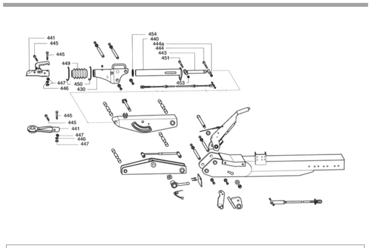 Vue éclatée Commande de freinage BPW ZAV - 4 / - 5