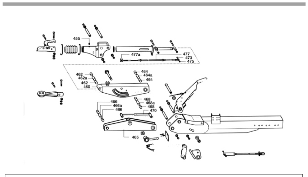 Vue éclatée Commande de freinage BPW ZAV - 4 / - 5
