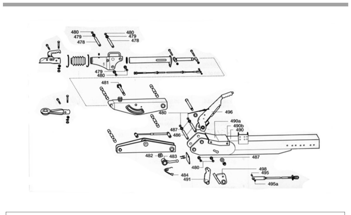 Vue éclatée Commande de freinage BPW ZAV - 4 / - 5