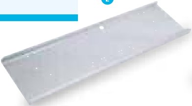 Support de plaque d’immatriculation pour TA5G & TA510G Ifor Williams C11957