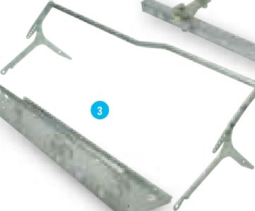 Barre de support de pneus courbée Ifor Williams K55334