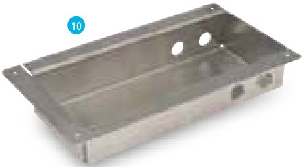 Boîtier de loquet de porte d&rsquo;inspection Ifor Williams C10224
