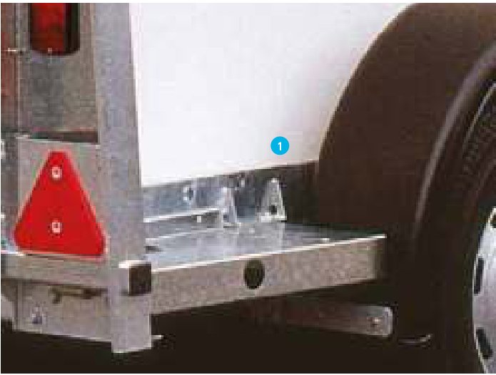 Support de protection arrière droit Ifor Williams C10308