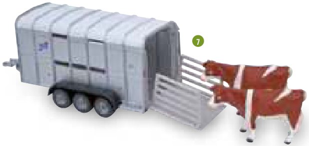 Jouet TA510G tri-essieu Ifor Williams B0191