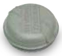 Cabochon de moyeu gris 76mm Ifor Williams P1258