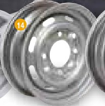 Centre de roue 4.5JX13 4/5.5/95.5 ET25.4 Ifor Williams P0805