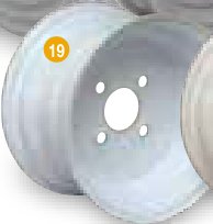 Centre de roue 6.00IX10 4/100/60 ET-3 Ifor Williams P0865