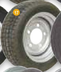 Roue complète 195/50R13 Ifor Williams P0872