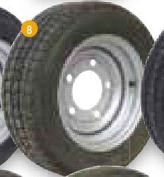 Roue complète 185/60R12 Ifor Williams P0875