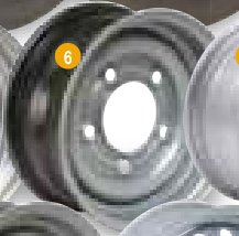 Centre de roue 5.5JX12 5/6.5/114.5 ETO Ifor Williams P0875C