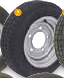 Roue complète 155/70R12 Ifor Williams P0878