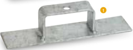 Support de roue de secours pour anciens modèles Ifor Williams AS0013