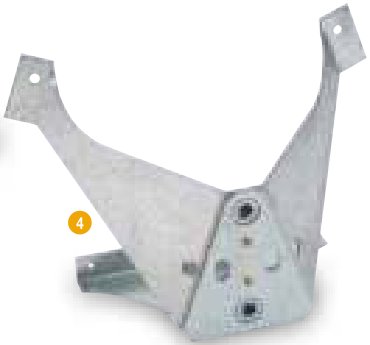 Support de roue de secours pour P5e,P6e,P7e,P8e,P6b,P7b & P8b avec roues 10 », 13 » & flottantes Ifor Williams AS5106