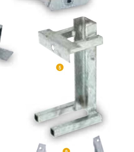 Support de roue de secours déporté pour flatbed avec treuil Ifor Williams AS5539