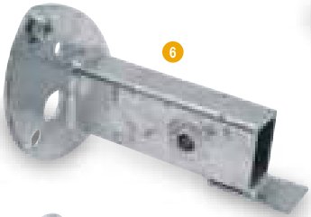 Support de roue de secours pour TB avec roues 10 » Ifor Williams AS7001