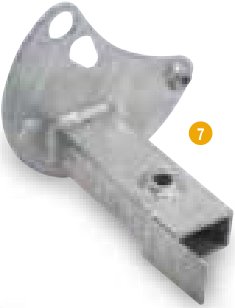 Support de roue de secours pour TB avec roues 12 » Ifor Williams AS7028