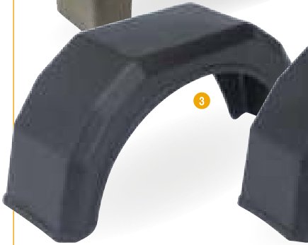 Garde-boue simple Ifor Williams C71730