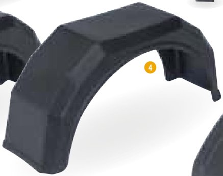 Garde-boue simple Ifor Williams C71733