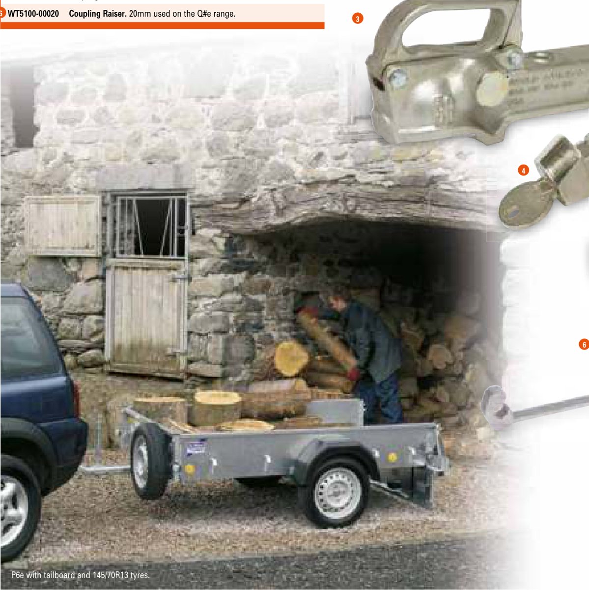 Tête d’attelage 750kg 50mm à verrou coulissant Ifor Williams P0150