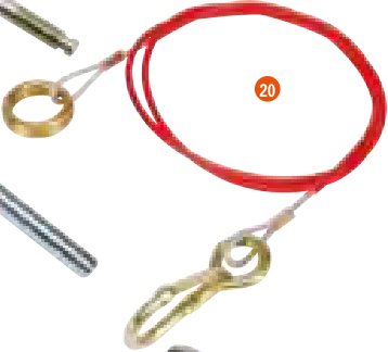 Câble de sécurité à ressort Ifor Williams P00387
