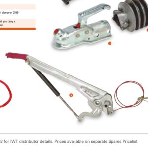 Levier de frein pour tête d’attelage 251S Ifor Williams P0545