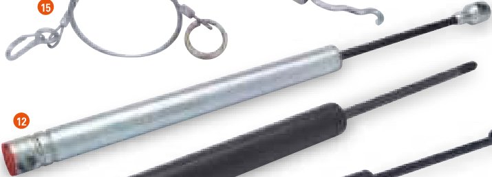 Câble de secours pour attelage Bradley Ifor Williams P0251
