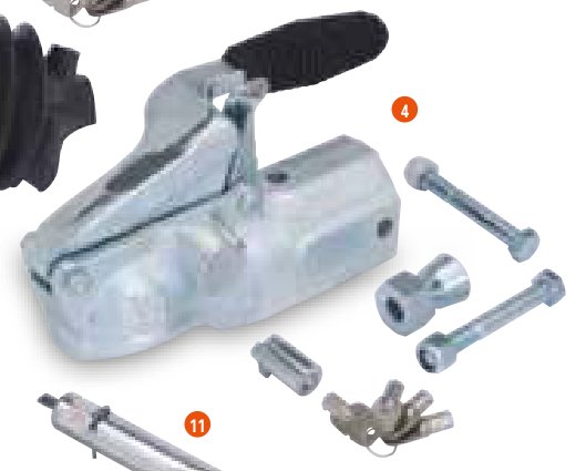 Tête d’attelage de remplacement pour HU3HE Ifor Williams P02950
