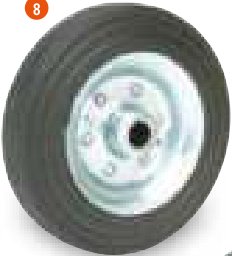 Roue et pneu 52x200mm pour roue jockey Ifor Williams P04741