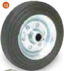 Roue et pneu 60x210mm pour roue jockey actuel Ifor Williams P04752