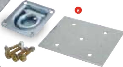 Kit anneau d’arrimage Ifor Williams KX0206