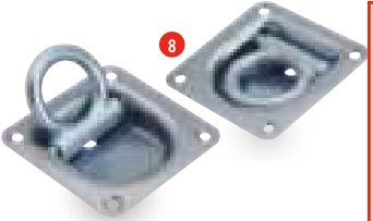 Kit anneaux d’arrimage pour Eurolight Ifor Williams KX3190